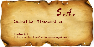Schultz Alexandra névjegykártya