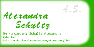 alexandra schultz business card